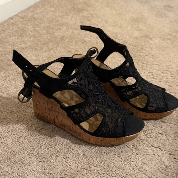 Dept 222 Shoes - Chic Black Lace Women's Sandals